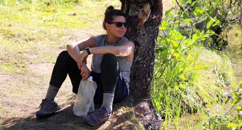 unplug on outdoor course